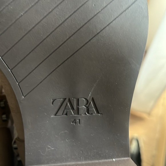 Zara New with Tags Suede Biker Ankle Boots size 10. Please look at pictures. - Picture 13 of 15